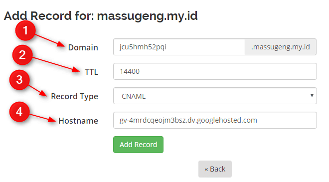 DNS Record Kedua