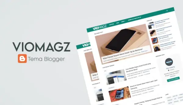 Tampilan template VioMagz dari Sugeng.id
