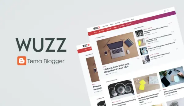 Tampilan template Wuzz dari Sugeng.id