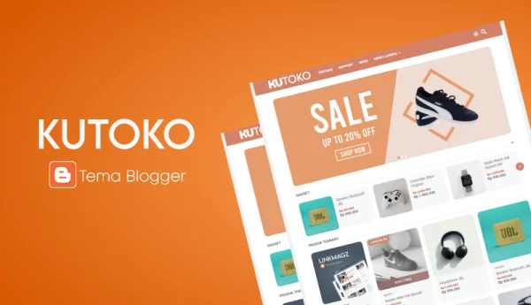 Tampilan tema KuToko dari Sugeng.id