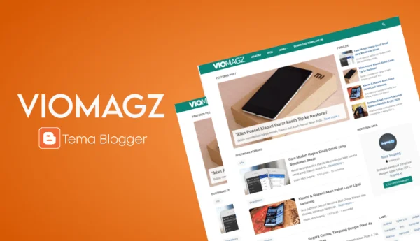 Tampilan tema VioMagz dari Sugeng.id