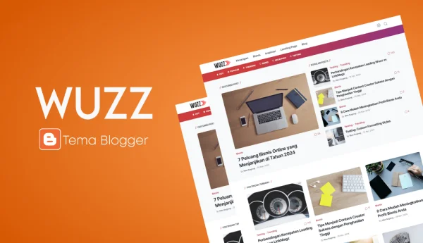 Tampilan tema WUZZ dari Sugeng.id