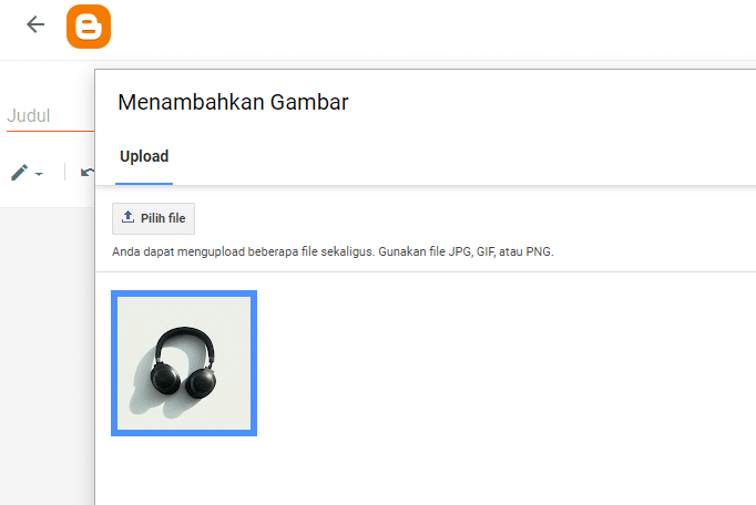 Cara Upload Gambar Di Blogger Untuk Posting Produk - Sugeng.id