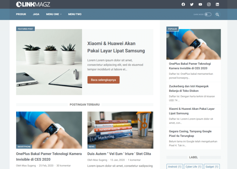 LinkMagz - Homepage