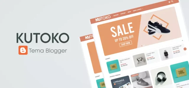 KuToko, Template Toko Online Blogspot Simple Fast-Loading