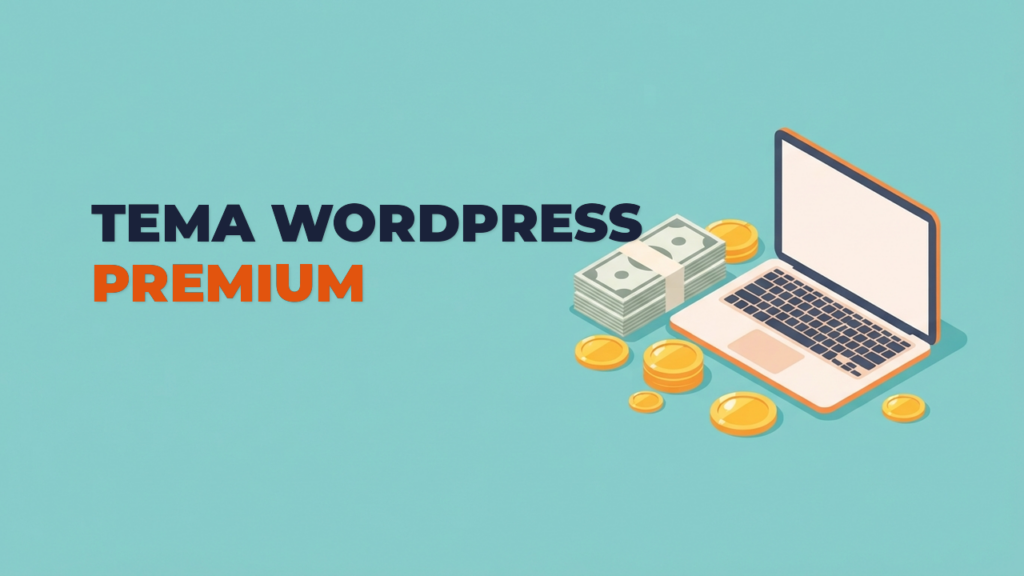 Thumbnail tema WordPress premium sekali bayar tanpa langganan tahunan