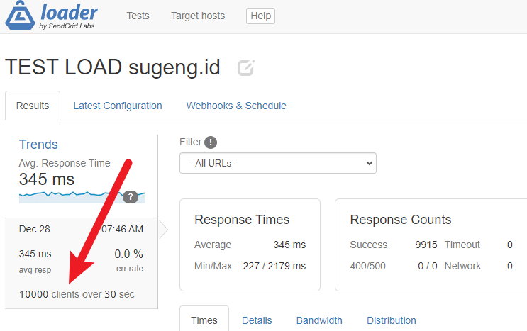 Load Testing sugeng.id Load Testing sugeng.id